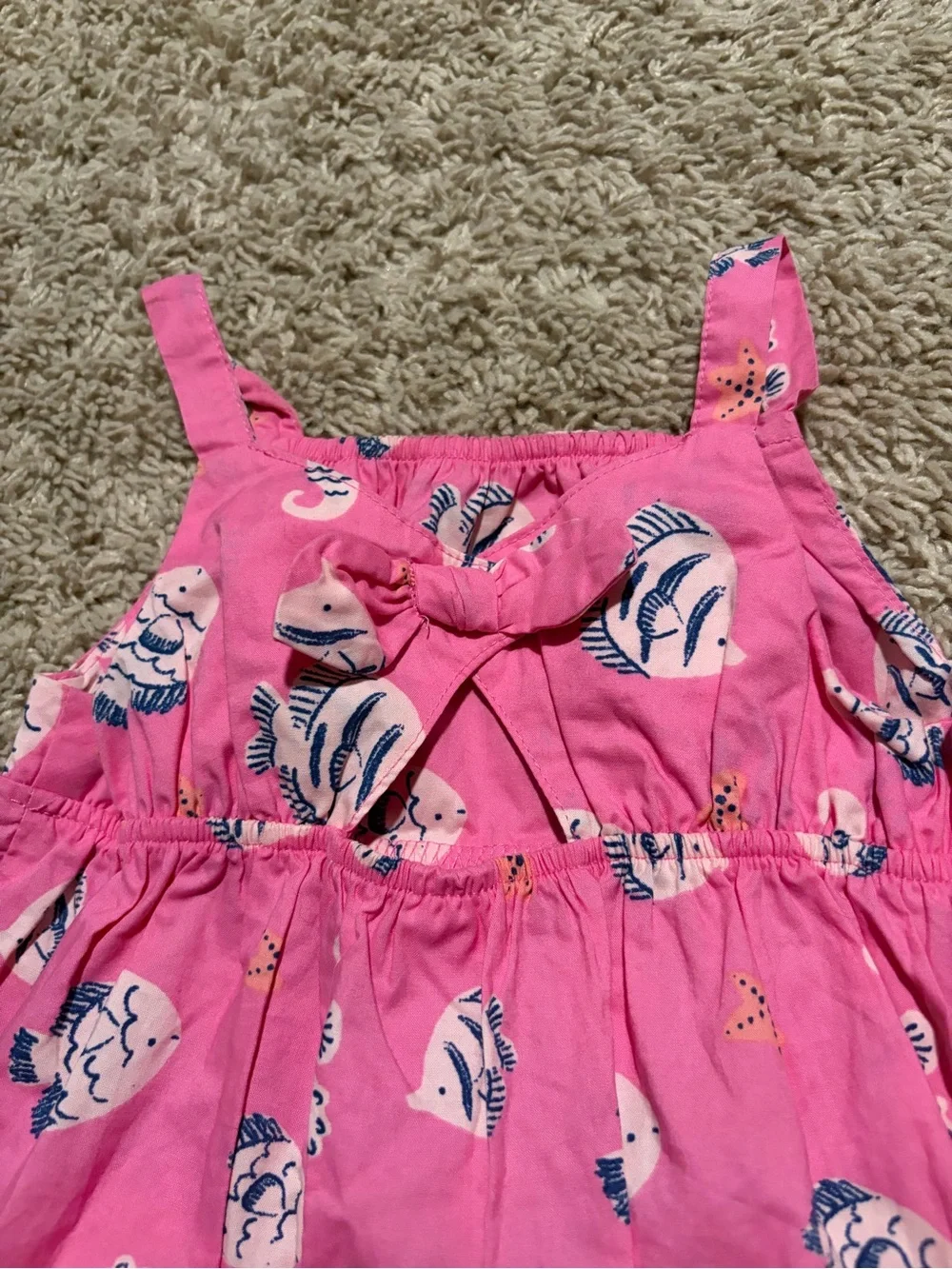 Carter’s 24M Pink Fish Ocean Romper NWT